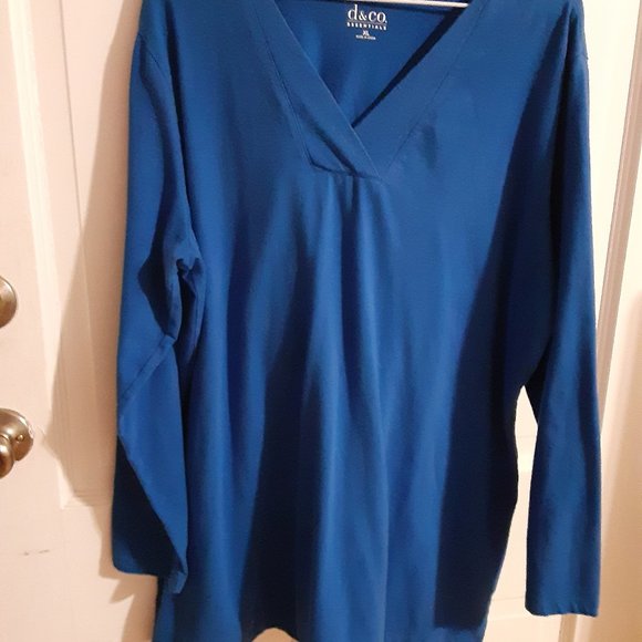 d & co. ESSENTIALS t-shirt. XL, Blue - Picture 1 of 1